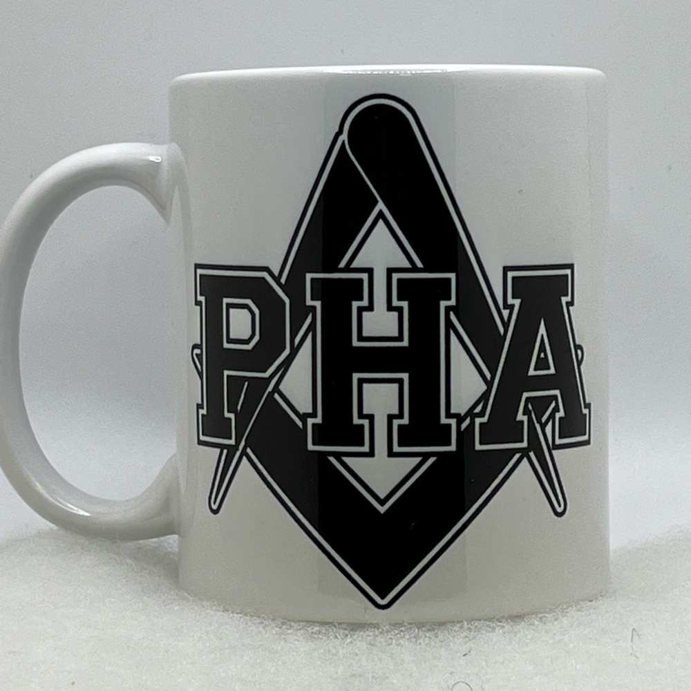 White 11 ounce coffee cup - ceramic